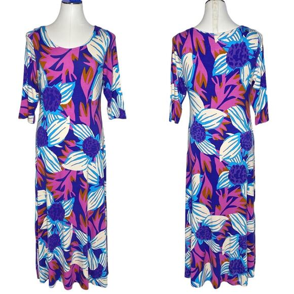 Soft Surroundings Serena Maxi Nazarine Blue Multi - Picture 11 of 11